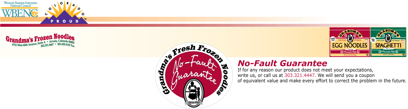 Footer for Grandma's Pasta